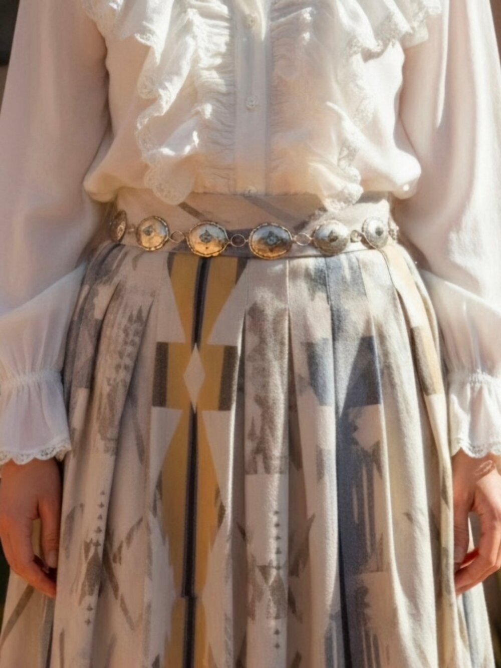 Vintage 1960's Concho Belt by Thomas Atsitty